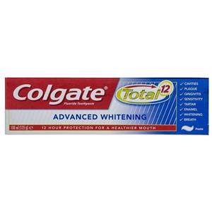 خمیر دندان کلگیت مدل Total Advanced Whitening تیوب 100 میلی لیتر Colgate Total Advanced Whitening 100ml Toothpaste