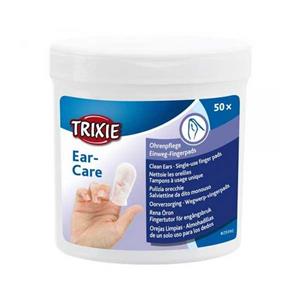 پد انگشتی تمیز کننده گوش حیوانات خانگی تریکسی ۵۰ عددی Trixie ear-care