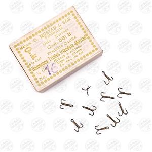 قلاب برنز سه شاخ  موستاد نروژ بسته ۱۰ عددی سایز ۱۶