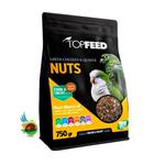 خوراک آجیلی گرین چیک و کواکر تاپ فید Topfeed Green cheeked & Quaker nuts وزن ۷۵۰ گرم