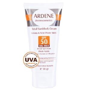   کرم ضد آفتاب فاقد چربی آردن SPF50