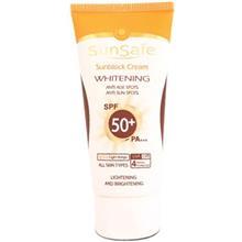  کرم ضد آفتاب و روشن کننده   SPF50   سان سیف Sunsafe Whitening Sunscreen Cream SPF50 50g