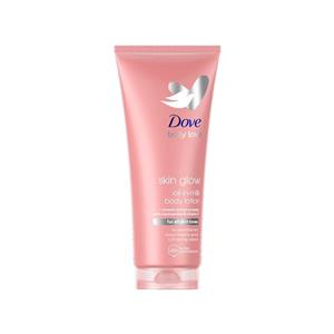 لوسیون درخشان کننده بدن داو Dove مدل skin glow مناسب انواع پوست حجم ۲۰۰ میل