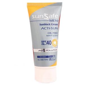 کرم ضد آفتاب آقایان سان سیف SPF40 Sunsafe SPF40 Sunblock Cream For Men