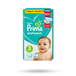 پوشک بچه پریما اونتاژ سایز۳ بسته ۶۲ عددی ا Prima pampers 3