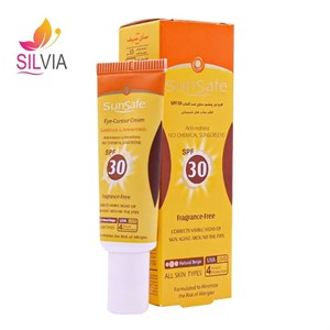ضد آفتاب و کرم دور چشم بژ طبیعی SPF30 سان سیف