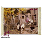 تابلو فرش ایرانی طرح کوچه های ابیانه کد i46