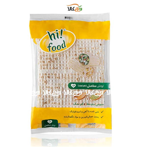 نان لواش سبوس دار غنی شده کم نمک – های فود – ۱۰ برگی