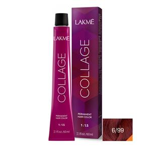رنگ مو لاکمه سری کلاژ شماره 6/99 ( بلوند قرمز غلیظ تیره ) - Lakme Collage Hair Color
