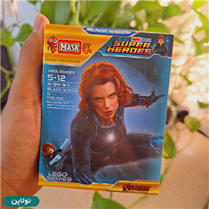 لگو آدمک بیوه سیاه black widow طلایی ماسک mask 