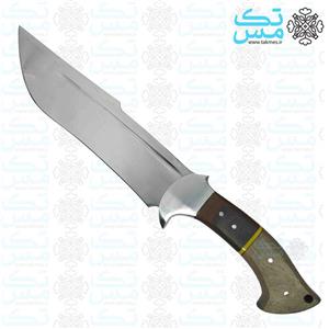 کارد شکاری مدل رنجر (Ranger knife) 35 سانتی تیغه براق استاد سرابی بهمراه غلاف 027