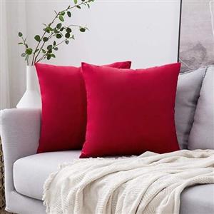 کوسن مخمل رنگ قرمز کد 222
