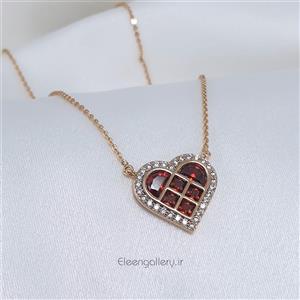  ولنتاین- زنجیر پلاک طرح قلب ژوپینگ e-0788