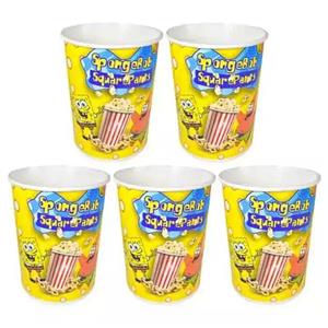 ظرف پاپ کورن مدل باب اسفنجی بسته 5 عددی کد R73430