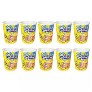 ظرف پاپ کورن مدل باب اسفنجی بسته 10 عددی کد R73431