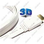 کابل  Flat HDMI  کانکتور طلایی سه بعدی 3 متری فرانت