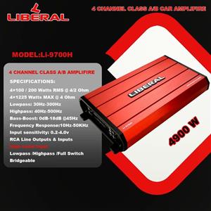 آمپلی فایر چهار کانال 4900 وات لیبرال مدل LI-9700H
