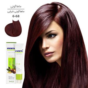 رنگ مو مارال رنگ ماهاگونی شرابی شماره 6.68 حجم 100 میل