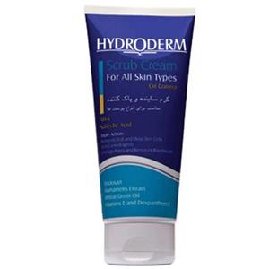 هیدرودرم کرم اسکراب ساینده و پاک‎ کننده مناسب انواع پوست 200میل  hydroderm scrub cream