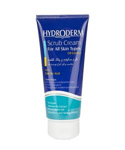 هیدرودرم کرم اسکراب ساینده و پاک‎ کننده مناسب انواع پوست 200میل  hydroderm scrub cream