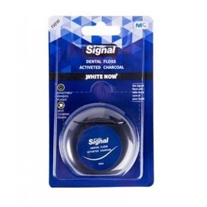 نخ دندان سیگنال Signal مدل White Now زغالی طول 50 متر