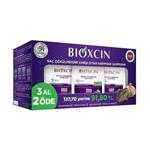 پک 3 عددی شامپو ضد ریزش بیوکسین Bioxcin عصاره سیر سیاه مناسب تمام موها حجم 300 میل