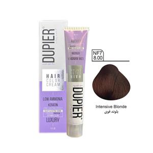 رنگ مو دوپیر (DUPIER) شماره NF7(8.00) بلوند قوی