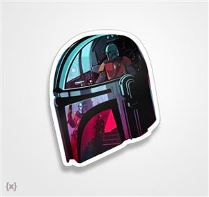 استیکر/ برچسب مندو استیل