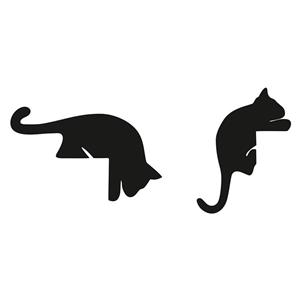 استیکر کلید و پریز طرح گربه آویزان بسته 2 عددی