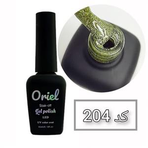 لاک ژل کد 204 شاین برند Oriel