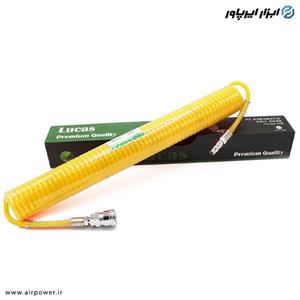 شلنگ باد فنری لوکاس تایوان 10 متری قطر 8*12 میلیمتر مدل p-1025