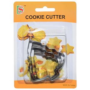کاتر شیرینی و بیسکوییت Cookie Cutter مدل کاج بسته 3 عددی