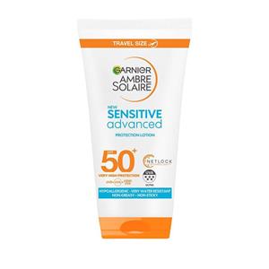 کرم ضد آفتاب ضد حساسیت گارنیر Garnier Ambre Solaire Mini Sensitive Hypoallergenic Sun Protection Cream SPF50  50ml Travel