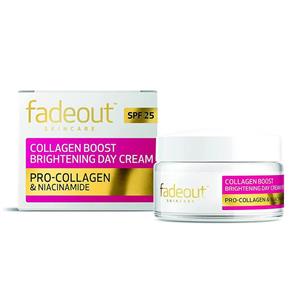 کرم روشن کننده و کلاژن ساز روز فید اوت Fadeout Skincare Collagen Boost Whitening Day Cream SPF25 50ml 