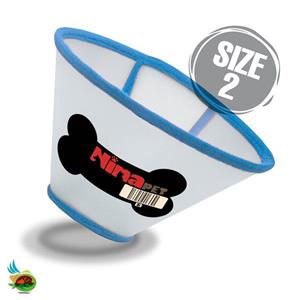 گردنبند سگ و گربه نیناپت مدل الیزابت چسب دار سایز ۲