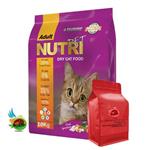 غذای خشک گربه بالغ نوتری Nutri Pet Adult Probiotics وزن ۱ کیلوگرم ( بسته بندی ملودی مهربانی )