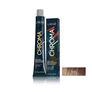 رنگ مو بدون آمونیاک لاکمه سری کروما شماره 8/00 ( بلوند روشن ) - Lakme Chroma Hair Color