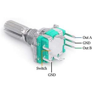 ولوم روتاری انکودر EC11 ( Rotary Encoder ) (به همراه مهره)