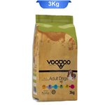 غذای خشک سگ بالغ نژاد کوچک و خیلی کوچک طعم مرغ و ماهی و برنج وودو (VooDoo) وزن 3 کیلوگرم