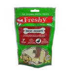 تشویقی استخوانی سگ فرشی با طعم گوشت اردک Freshy Dental Ducky Delights بسته 7 عددی