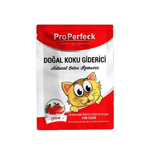 بوگیر خاک گربه پروپرفک با رایحه توت فرنگی ProPerfeck Strawberry Scented Odor Remover وزن 25 گرم 