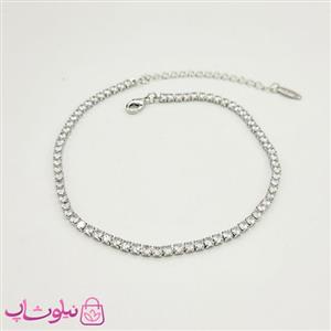 پابند زنانه ysx مدل تنیسی نقره ای کد 891
