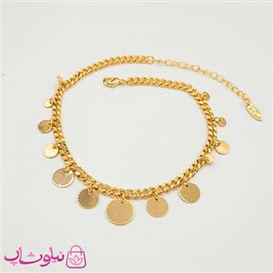 پابند زنجیری ysx با آویز دایره طلایی کد 891