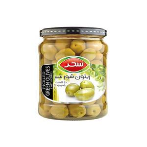 زیتون شور سبز با هسته سحر 640 گرم Sahar Green Olives - 640 gr