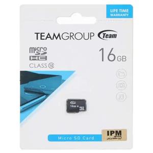 کارت حافظه MicroSDHC تیم گروپ مدل کلاس 10 استاندارد UHS-I U1 سرعت 80MBps ظرفیت 16 گیگابایت