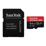 کارت حافظه MICROSDXC سن دیسک مدل SDSQXCU Extreme Pro استاندارد U3 V30 A2 سرعت 200MB ظرفیت 64 گیگابایت