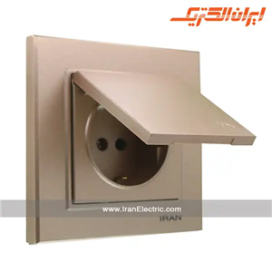 پریز برق ارت دربدار برلیان بژ
