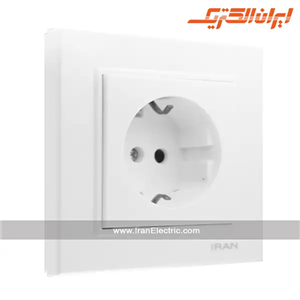 پریز برق ارت سرامیک برلیان سفید