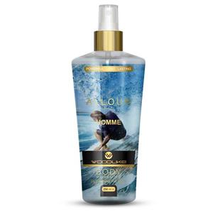 بادی اسپلش مردانه وود لایک مدل آلور هوم Allour Homme حجم 250 میلی لیتر