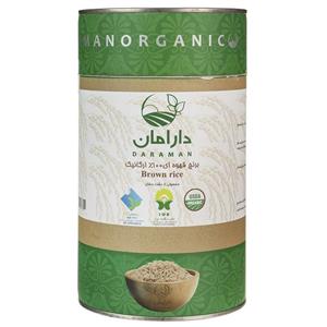 برنج قهوه ای دارامان مقدار 900 گرمی Daraman Brown Rice 0.9Kg 